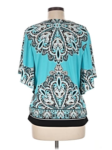 JM Collection Short Sleeve Blouse (view 2)