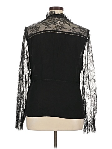 Elie Tahari Long Sleeve Silk Top (view 2)