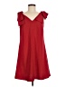 CeCe 100% Polyester Solid Red Casual Dress Size S - photo 1