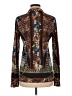 Hale Bob Animal Print Brown Long Sleeve Blouse Size M - photo 2