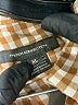 French Connection Checkered-gingham Orange Short Sleeve Blouse Size XL - photo 7