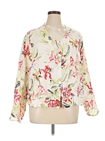 Flax 3/4 Sleeve Blouse (view 1)