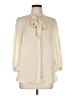 ModCloth 100% Polyester Ivory 3/4 Sleeve Blouse Size M - photo 1