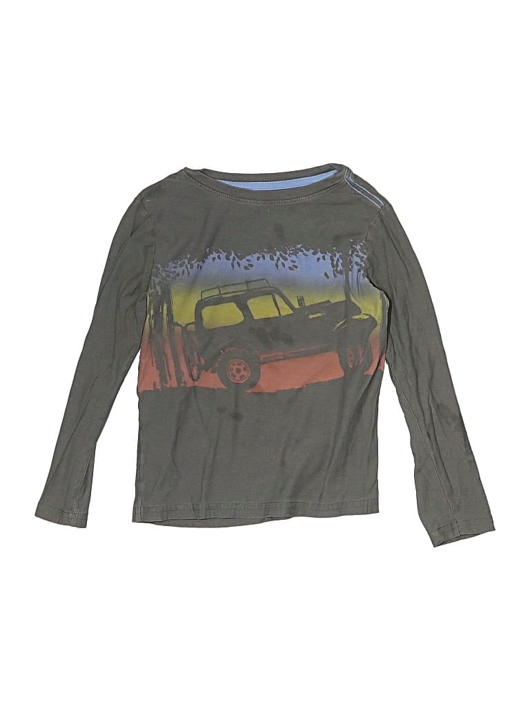 Pre-owned Tea Kids' Long Sleeve T-shirt In Gray