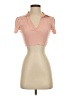 Zara Pink Short Sleeve Turtleneck Size S - photo 1