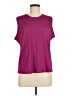 Alia Purple Short Sleeve Top Size M - photo 1