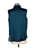 Ann Taylor 100% Polyester Teal Sleeveless Blouse Size M - photo 2