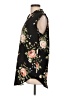 Amaryllis 100% Polyester Black Short Sleeve Blouse Size L - photo 5