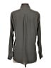 Equipment 100% Silk Solid Gray Long Sleeve Silk Top Size S - photo 2