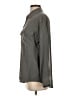 Equipment 100% Silk Solid Gray Long Sleeve Silk Top Size S - photo 5