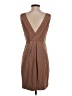 J.Crew 100% Polyester Solid Brown Cocktail Dress Size 4 - photo 2
