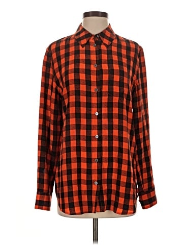 Equipment Long Sleeve Silk Top (view 1)