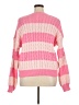 Unbranded 100% Polyester Stripes Pink Pullover Sweater Size L - photo 2