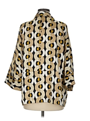 Zara 3/4 Sleeve Button-Down Shirt (view 2)