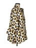 Zara Animal Print Gold 3/4 Sleeve Button-Down Shirt Size M - photo 4
