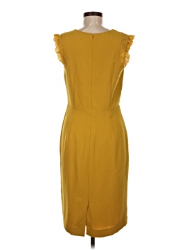 ann taylor yellow dress Petite Marigold Ruffle Wrap In Spectra sunny hues and pretty ruffle detail Life is better in butter