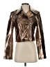 Avec Les Filles 100% Polyurethane Metallic Gold Jacket Size S - photo 1