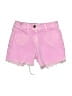 Crewcuts Hearts Pink Denim Shorts Size 4 - photo 1