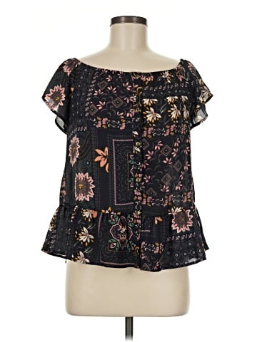 Sienna Sky Short Sleeve Blouse (view 1)