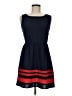 Sweet Storm 100% Polyester Stripes Blue Casual Dress Size M - photo 1
