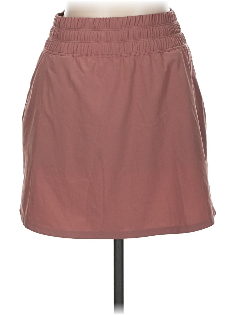 Pre-owned Free Fly Casual Skirt In Burgundy