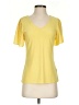 Frank Lyman Design Yellow Short Sleeve Top Size 4 - photo 1