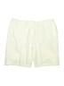 Faconnable 100% Cotton Solid Ivory Shorts Size 10 - photo 1
