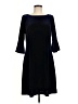 Chaps Solid Black Cocktail Dress Size M - photo 1