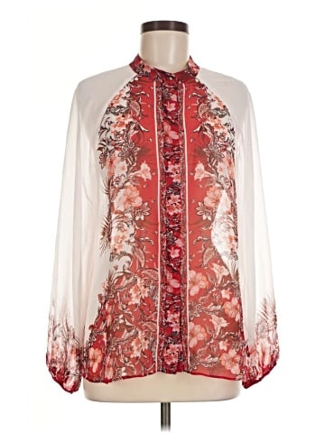 White House Black Market Long Sleeve Blouse (view 1)