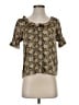 J.Crew 100% Polyester Green Short Sleeve Blouse Size XXS - photo 1