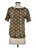 J.Crew 100% Polyester Green Short Sleeve Blouse Size XXS - photo 2