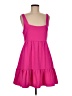 Aqua 100% Polyester Solid Pink Casual Dress Size M - photo 1