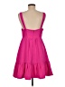 Aqua 100% Polyester Solid Pink Casual Dress Size M - photo 2