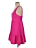 Aqua 100% Polyester Solid Pink Casual Dress Size M - photo 5