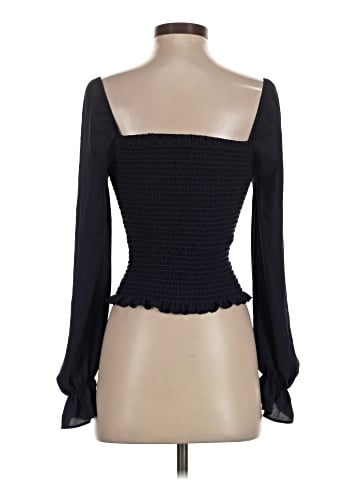 Aqua Long Sleeve Top (view 2)