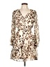DKNY Animal Print Tan Cocktail Dress Size 10 (petite) - photo 1