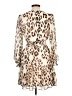 DKNY Animal Print Tan Cocktail Dress Size 10 (petite) - photo 2
