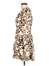 DKNY Animal Print Tan Cocktail Dress Size 10 (petite) - photo 5