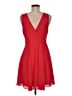 Express 100% Polyester Solid Red Casual Dress Size 8 - photo 2