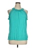 Talbots 100% Cotton Teal Sleeveless Blouse Size XL - photo 1