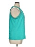 Talbots 100% Cotton Teal Sleeveless Blouse Size XL - photo 4