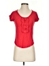 Sandro Red Short Sleeve Top Size Sm (1) - photo 1