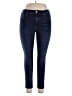 Express Solid Blue Jeans Size 14 - photo 1