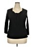 White Stag Black 3/4 Sleeve Top Size 20 - photo 1