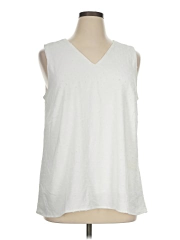 Nina Leonard Sleeveless Top (view 1)