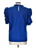 Droimp Blue 3/4 Sleeve Blouse Size L - photo 2