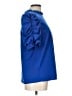 Droimp Blue 3/4 Sleeve Blouse Size L - photo 4