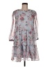 Sunday Best 100% Polyester Floral Gray Cocktail Dress Size M - photo 1
