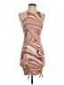 Almost Famous Graphic Brown Cocktail Dress Size S - photo 1