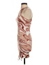 Almost Famous Graphic Brown Cocktail Dress Size S - photo 5